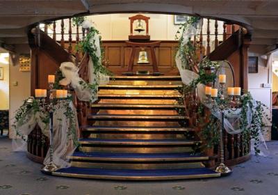 HQS Wellington staircase Westminster Weddings