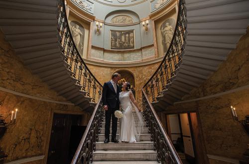 Alexandria Hall photo stairs