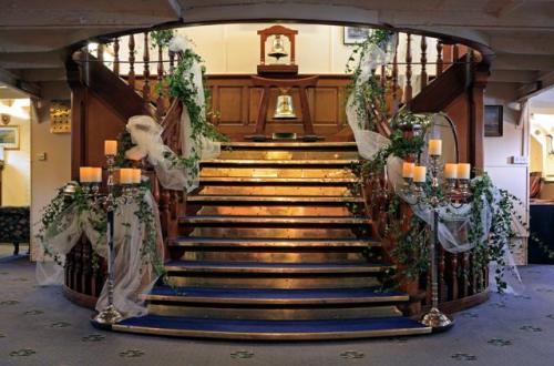 HQS Wellington staircase Westminster Weddings